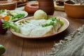 Norwegian Lutefisk Royalty Free Stock Photo