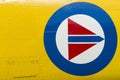 Norwegian military aircraft insignia Royalty Free Stock Photo