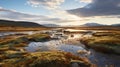 Norwegian Nature: A Golden Light Apocalypse Landscape