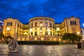 Norwegian Parliament at dusk