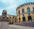 The Norwegian parliament called Stortinget located in Oslo