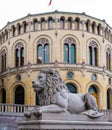 The Norwegian parliament called Stortinget located in Oslo