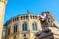 Norwegian Parliament Stortinget in Oslo, Norway