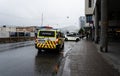 Norwegian Police car in the streets of Ãâ¦lesund Norway Royalty Free Stock Photo