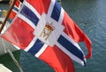 Norwegian Post Flag Royalty Free Stock Photo