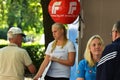 Norwegian Progress Party (FrP) campaign stand