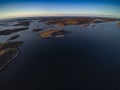 Norwegian scenic beautiful nature coastal landscape, naked rocks Royalty Free Stock Photo