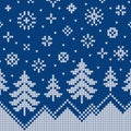 Norwegian seamless knitting pattern. Fair Isle design