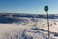 Norwegian skiing landscape Royalty Free Stock Photo