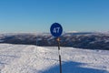 Norwegian skiing landscape Royalty Free Stock Photo