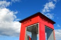 Norwegian telephone box Royalty Free Stock Photo