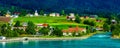 Norway fjord village landscape Royalty Free Stock Photo