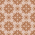 Norwegian winter pattern. Vector illustration with snowflakes