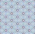 Norwegian winter snowflakes blue pattern Royalty Free Stock Photo