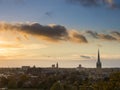 Norwich Autumn Sunset Royalty Free Stock Photo