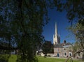 Norwich, Norfolk, UK, June 2021, View of Norwich Cathedral from The Close