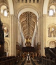 Norwich, Norfolk, UK, June 2021, a view of the crossing and nave from the east end of Norwich Cathedral