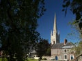 Norwich, Norfolk, UK, June 2021, View of Norwich Cathedral from The Close