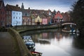 Norwich riverside scene along the banks of the river Wensum