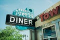 Norwood Town Square Diner vintage sign, Norwood, Massachusetts