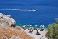 Nos beach, Symi island