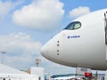 Nose of Airbus A350-900 XWB at Singapore Airshow Royalty Free Stock Photo