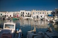 Nose Of Boats Ancient harbor view island in Greece