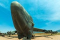 The nose of an Historic B52 Bomber Aircraft