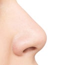 Nose isolated on white Royalty Free Stock Photo