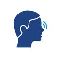 Nose Pain, Itch, Inflammation or Ache Color Icon. Rhinitis, Allergy or Nasal Mucus Pictogram. Runny Nose Silhouette Icon