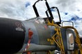 Nose section of RAF Phantom fighter.