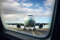 nose shot of a cargo plane, focusing on the windscreen