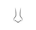 Nose symbol face part breathe human snuff