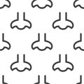 Nose symbol, vector seamless pattern