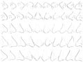 50 Noses (1-20) 3D to 2D Royalty Free Stock Photo