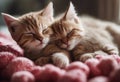 noses home Cat sleeping upFamily kittens sleeping love cozy kittens kissCats close sleep Couple hug