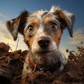 Nosey Companion: The Inquisitive Dog Royalty Free Stock Photo