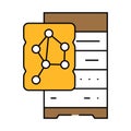 nosql database icon color illustration