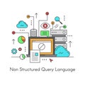 NoSQL Non Relational Structured Query Language Royalty Free Stock Photo