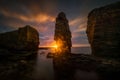 Noss Head sunset Royalty Free Stock Photo