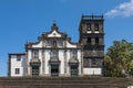 Nossa Senhora da Estrela church in Ribeira Grande, Sao Miguel, Azores Royalty Free Stock Photo