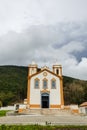 Nossa Senhora da Lapa do Ribeirao Church in typical colonial Portuguese architecture - Florianopolis, Brazil Royalty Free Stock Photo