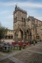 Nossa Senhora da Oliveira Church and Gothic Battle of Salado Monument Padrao do Saldo at Largo da Oliveira - Guimaraes, Portugal