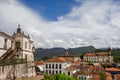 Nossa Senhora do Carmo church and Museu da Inconfidencia building. Ouro Preto, MG, Brazil