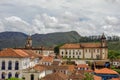 Nossa Senhora do Carmo church and Museu da Inconfidencia building. Ouro Preto, MG, Brazil