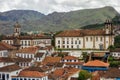 Nossa Senhora do Carmo church and Museu da Inconfidencia building. Ouro Preto, MG, Brazil