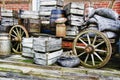 Nostalgia - Farm wagon - HDR Royalty Free Stock Photo