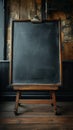 Nostalgic education setting Vintage blackboard or school slate backdrop Royalty Free Stock Photo