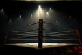 Nostalgic Glory Classic Vintage Boxing Ring - Stepping into the Historic Arena of Legendary Fights. created with Generative AI Royalty Free Stock Photo