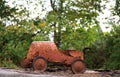 Nostalgic image of rusty old child's toy